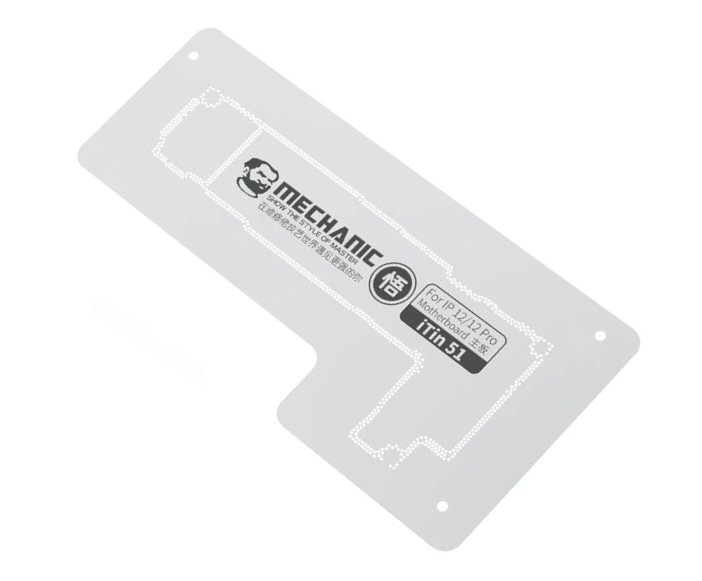 For iPhone 12 & 12 Pro - Mechanic iTin 51 Logic Board Reballing Stencil 1