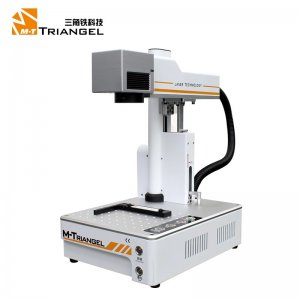 M-Triangel 20W Fiber Laser Machine For iPhone Back Glass Removal With Fume Extractor