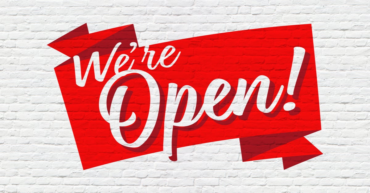 WE ARE OPEN !